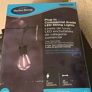 White  LED String Lights outside